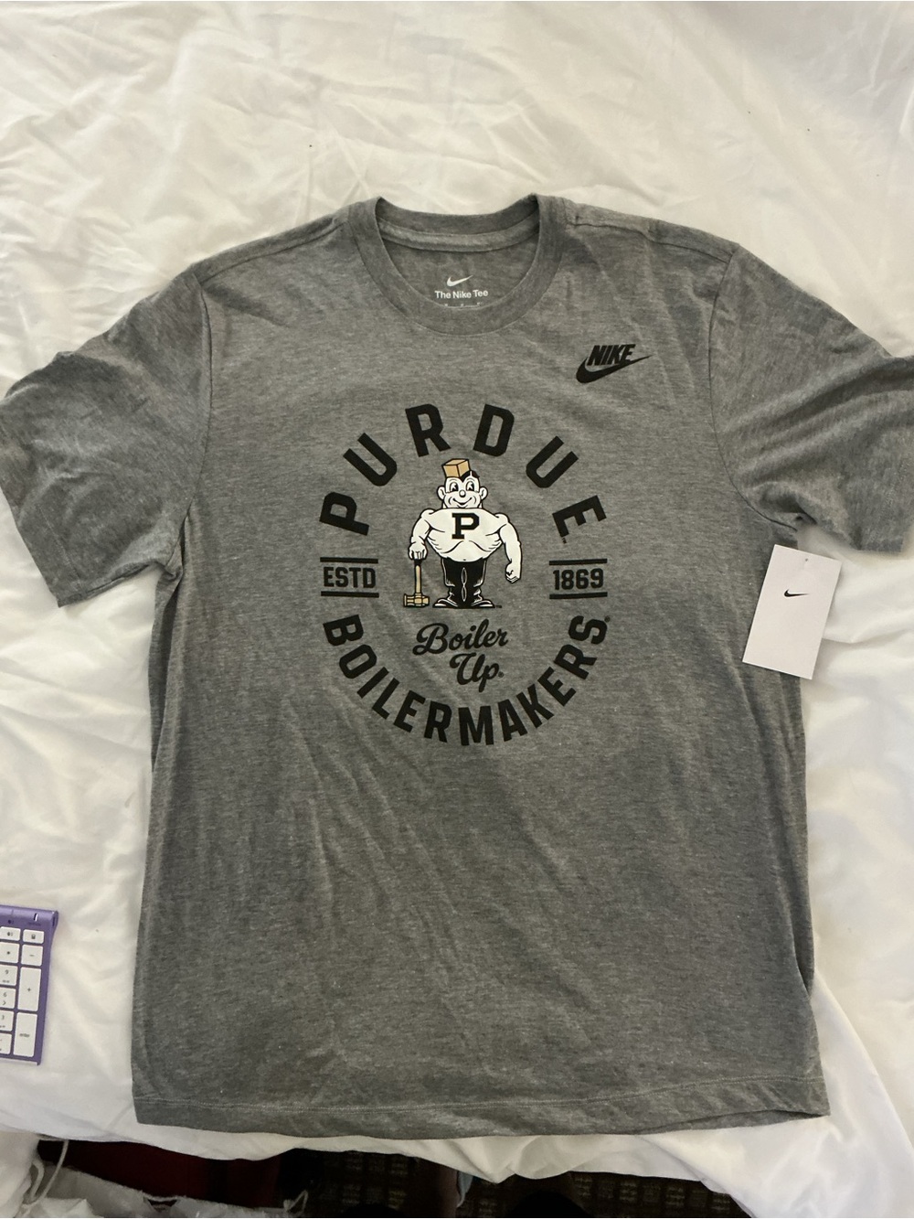 Nike Gray Purdue Boilermakers Graphic Tee